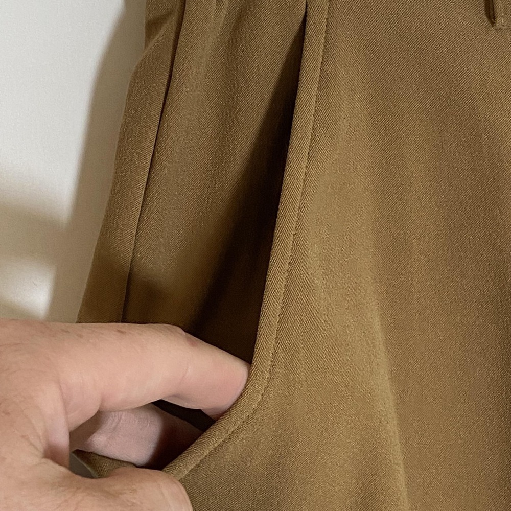 Coldwater Creek Pants Womens 12P Brown Moleskin Twill Straight Leg‎ Dress Petite - Picture 5 of 16